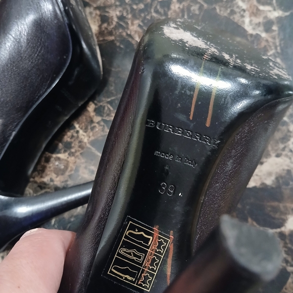 ⚫️ Black Friday Burberry Luxury Knee-High Buckle Boots Size 39 EU for Women - Picture 10 of 12